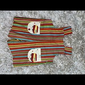 Infant overalls- striped